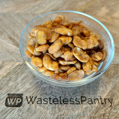 Roasted Fava Beans Sweet Chilli & Red Pepper (Tom Yum) 1kg bag - Wasteless Pantry Mundaring