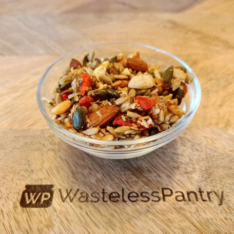 Granola PALEO Honey Roasted Nuts Organic 500ml jar - Wasteless Pantry Mundaring