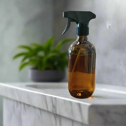 Bottle 500mL Amber Glass Trigger Spray - Wasteless Pantry Mundaring