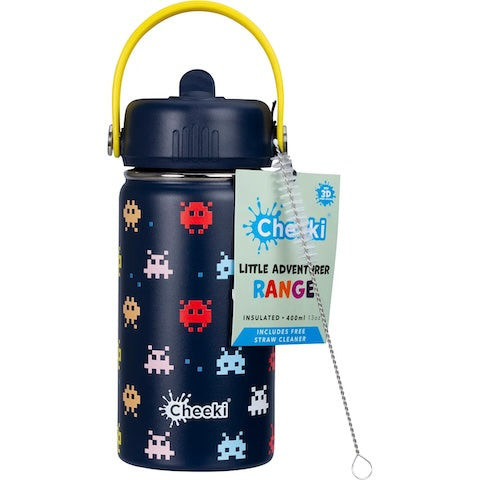Drink Bottle Cheeki Insulated 400ml Kids Bottle - Wasteless Pantry Mundaring