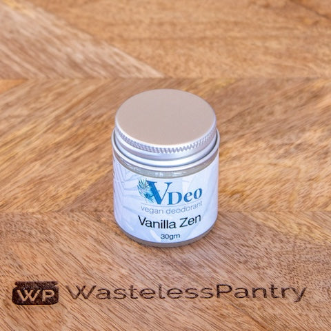 Deodorant Vegan Vanilla Zen 15ml jar - Wasteless Pantry Mundaring