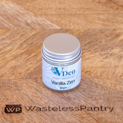 Deodorant Vegan Vanilla Zen 15ml tin - Wasteless Pantry Mundaring
