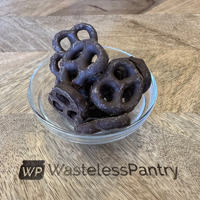 Dark Chocolate Pretzels 100g bag - Wasteless Pantry Mundaring