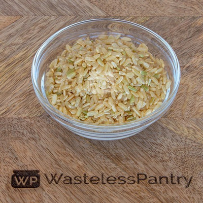 Rice Brown Medium Grain 500ml jar - Wasteless Pantry Mundaring