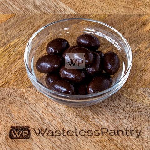 Choc Dark Almonds 500ml jar - Wasteless Pantry Mundaring