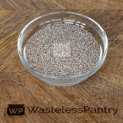 Chia Seed Organic White 500ml jar - Wasteless Pantry Mundaring
