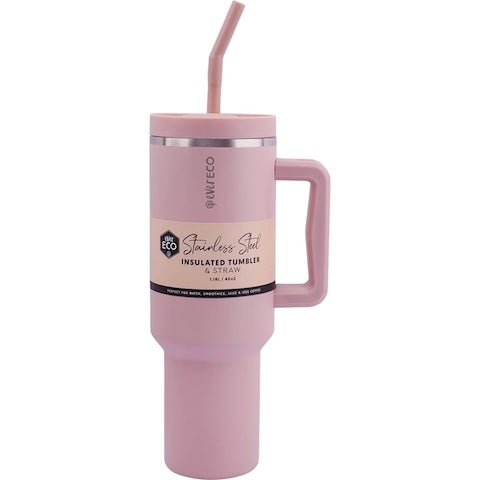 Insulated Tumbler with Handle and Straw Balance 1.18L - Wasteless Pantry Mundaring