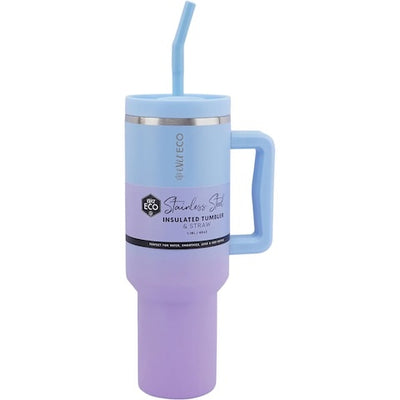 Insulated Tumbler with Handle and Straw Balance 1.18L - Wasteless Pantry Mundaring