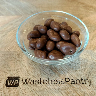 Milk Chocolate Coated Sultanas 1000ml jar - Wasteless Pantry Mundaring