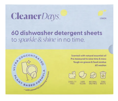 Dishwasher Detergent Sheets Lemon - Wasteless Pantry Mundaring