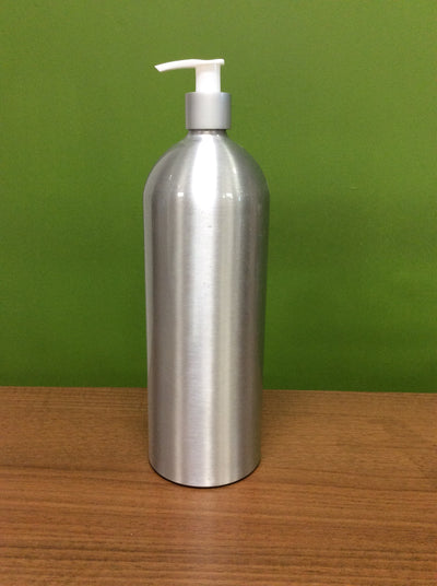 Bottle 250mL Aluminium White Pump