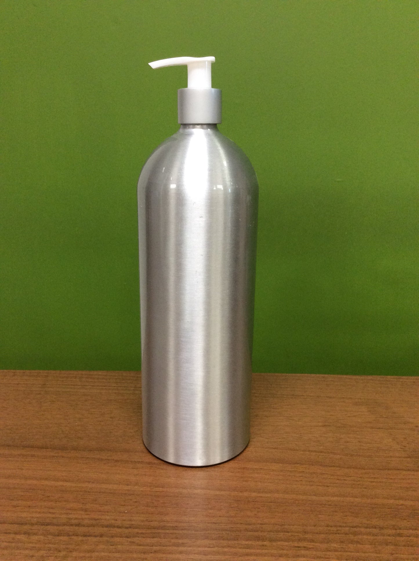 Bottle 250mL Aluminium White Pump - Wasteless Pantry Mundaring