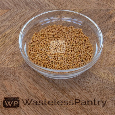 Mustard Seed Yellow 125ml jar - Wasteless Pantry Mundaring