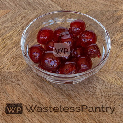 Cherries Red Glace 125ml jar - Wasteless Pantry Mundaring