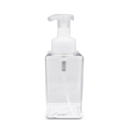 Bottle Foaming 450ml Clear Square - Wasteless Pantry Mundaring