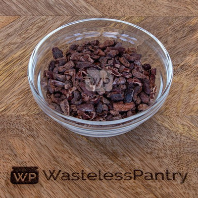 Cacao Nibs Raw Organic 125ml jar - Wasteless Pantry Mundaring