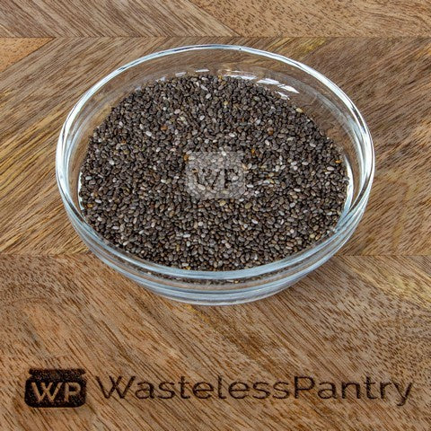 Chia Seed Sprayfree Black 500ml jar - Wasteless Pantry Mundaring