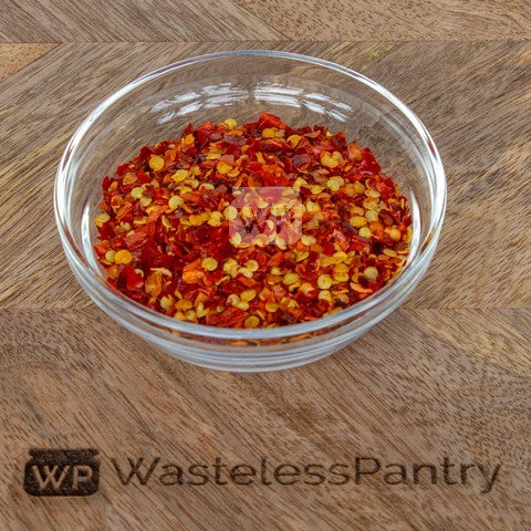 Chilli Crushed Flakes 50g bag - Wasteless Pantry Mundaring