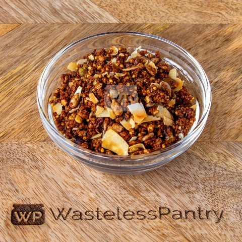 Granola Cacao Hazelnut and Chia Protein Crunch 100g bag - Wasteless Pantry Mundaring