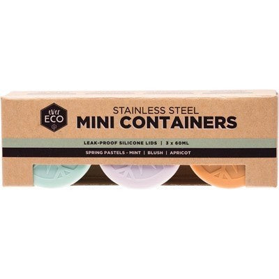 Mini Containers Pastels (Set of 3) - Wasteless Pantry Mundaring