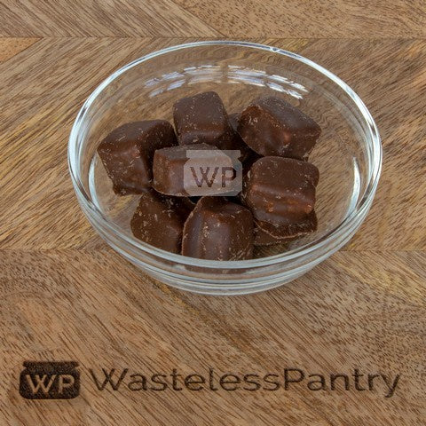 Carob Coated Cherry Slice GF 500ml jar - Wasteless Pantry Mundaring