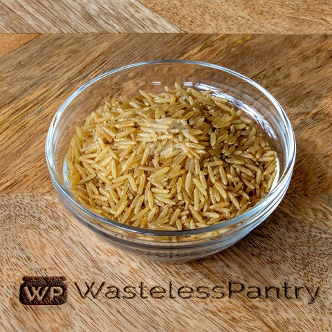 Rice Basmati Brown Organic 2000ml jar - Wasteless Pantry Mundaring