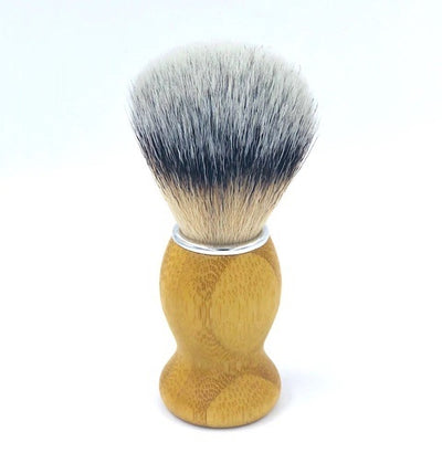 Shaving Brush Synthetic Bristle Wooden Handle - Wasteless Pantry Mundaring