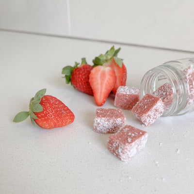 Strawberry Slice 500ml jar - Wasteless Pantry Mundaring